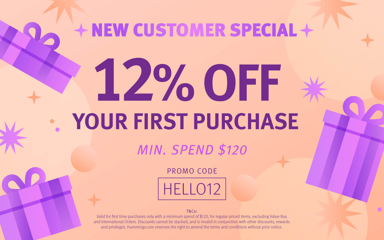 NEW CUSTOMER SPECIAL 12%OFF
